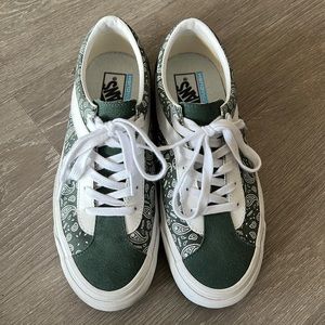Green Paisley Women’s Vans
